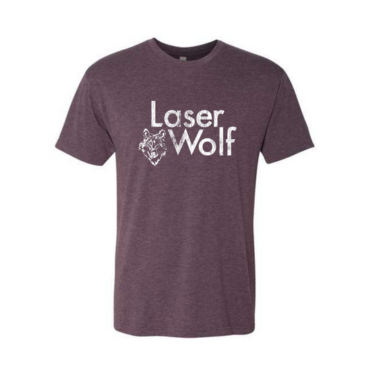 Laser Wolf Vintage Purple T-Shirt